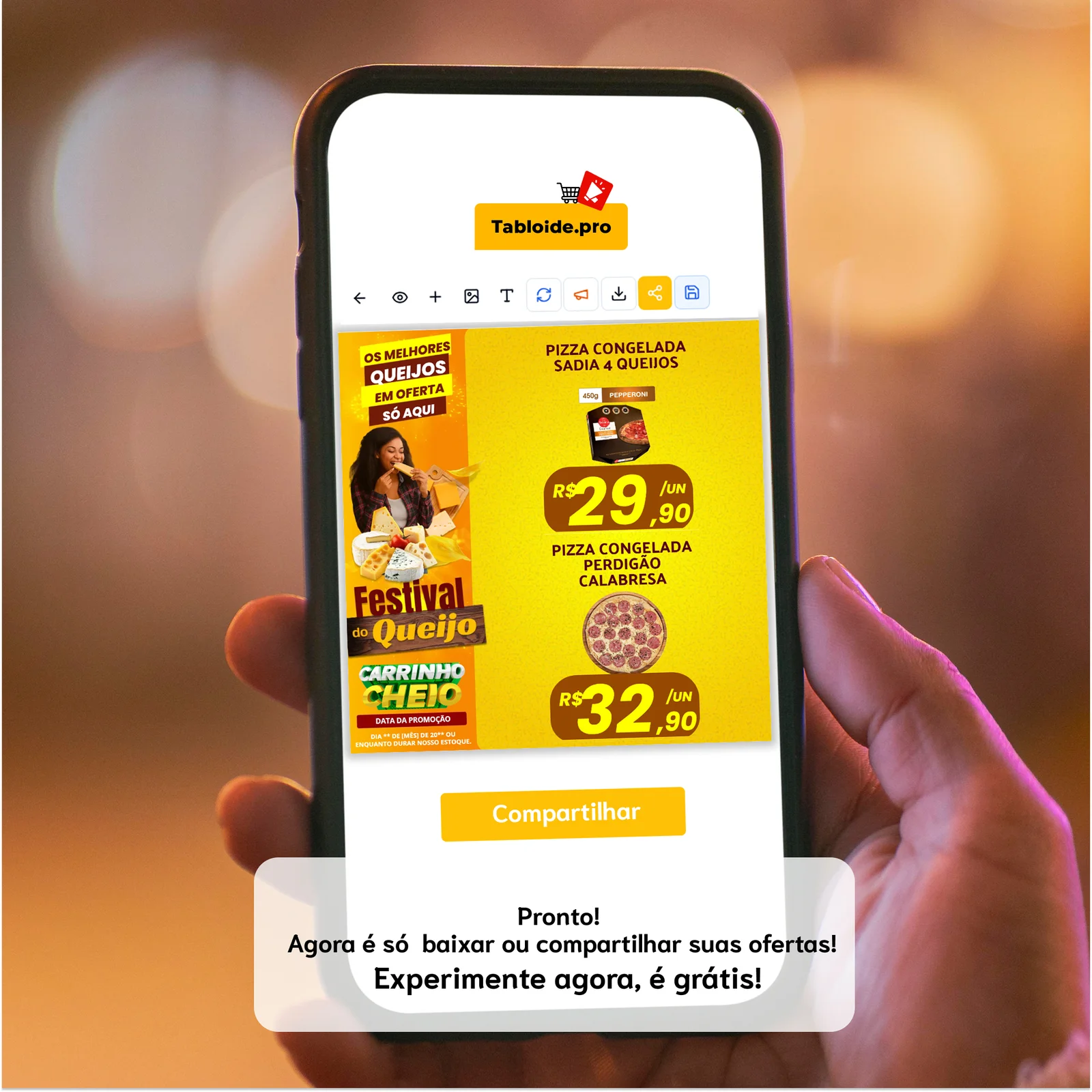 Compartilhe seu cartaz